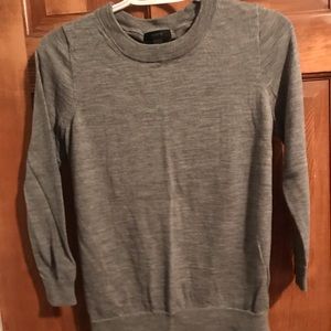 Grey J Crew wool sweater
